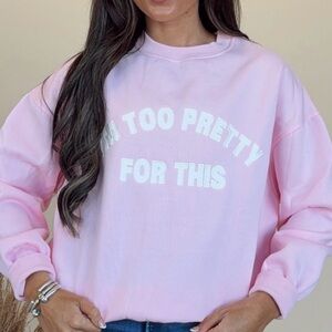 Le Lis Pink Crew Neck Sweater